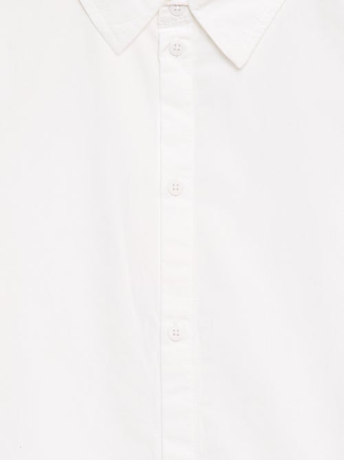 Chemise unie à manches courtes - Kiabi