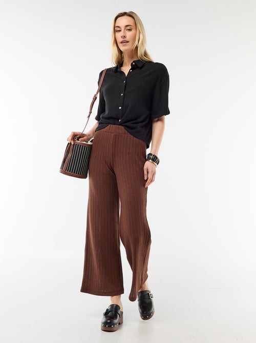 Chemise unie à manches courtes - Kiabi