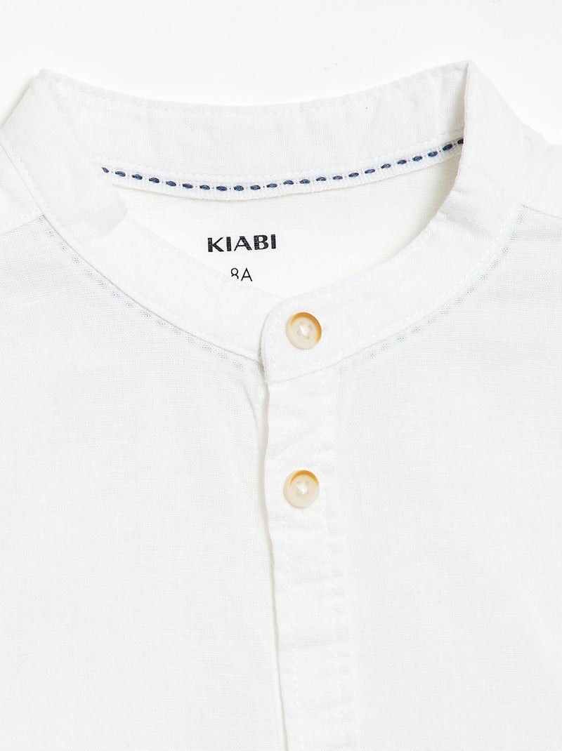 Chemisette en coton Blanc - Kiabi
