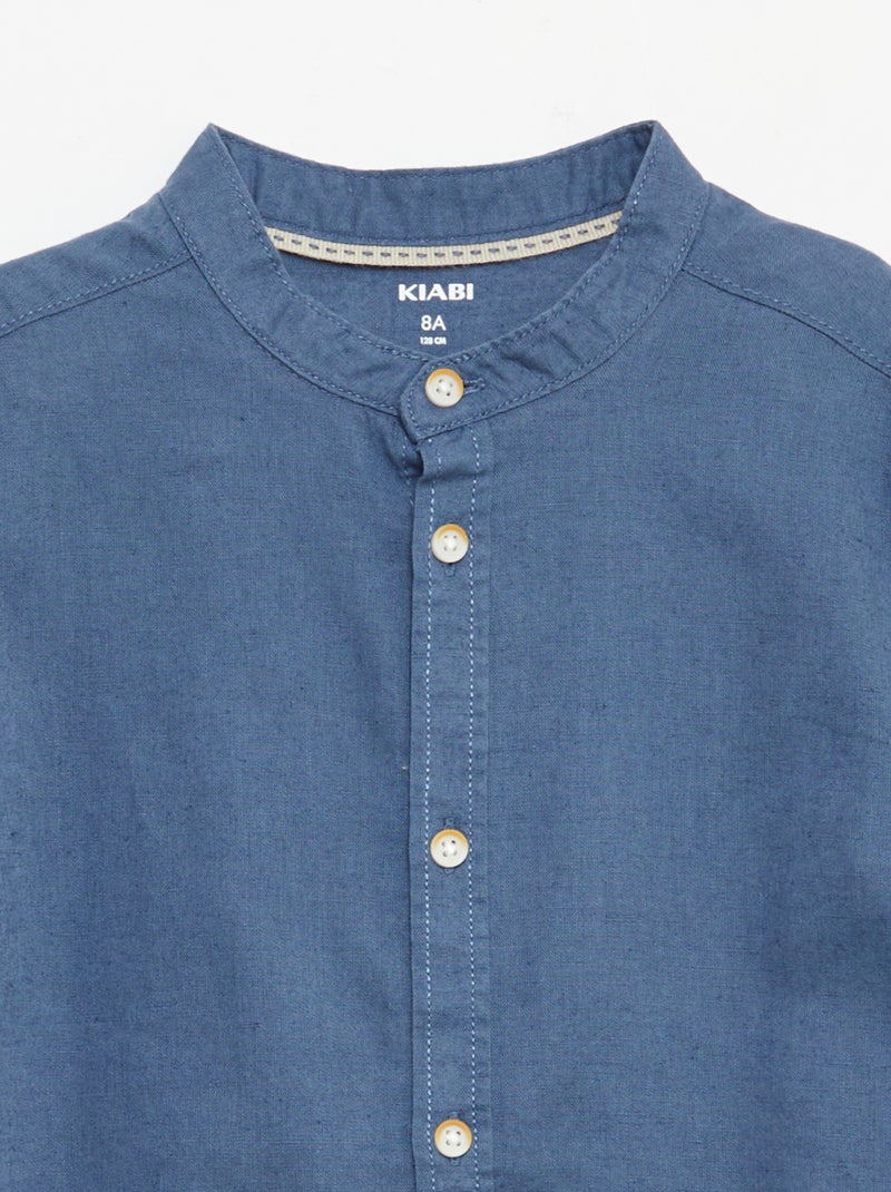 Chemisette en coton Bleu - Kiabi