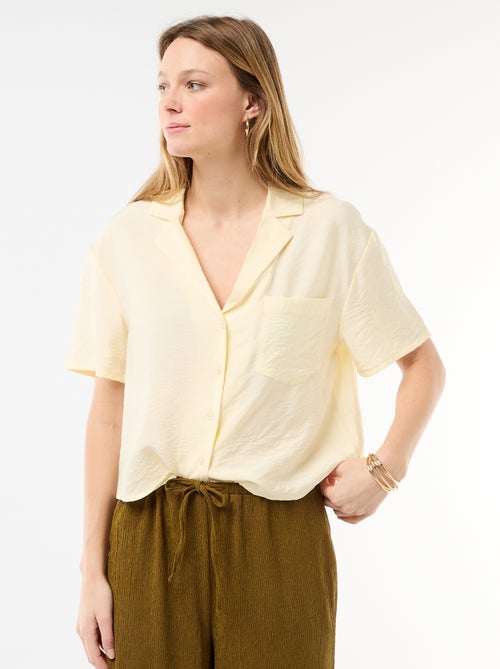 Chemisier fluide à manches courtes - Kiabi