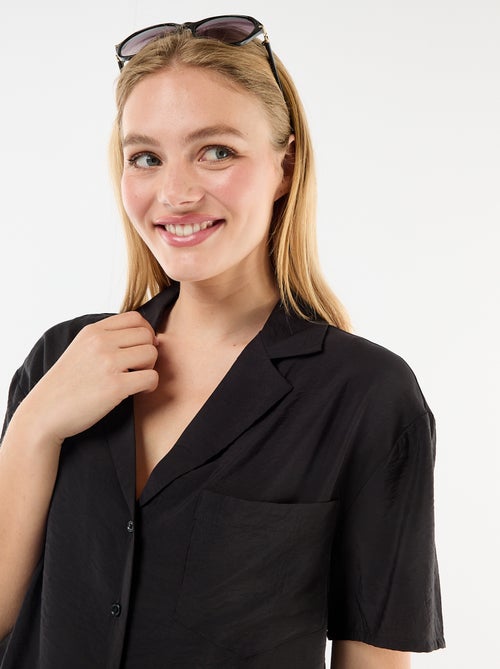 Chemisier fluide à manches courtes - Kiabi