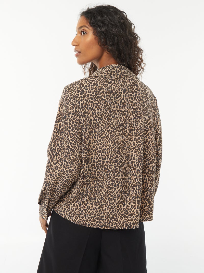 Chemisier fluide Beige - Kiabi