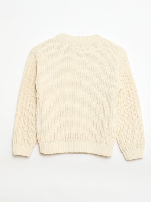 Chenille Knit Sweater - Kiabi Chenille Knit Sweater - Kiabi