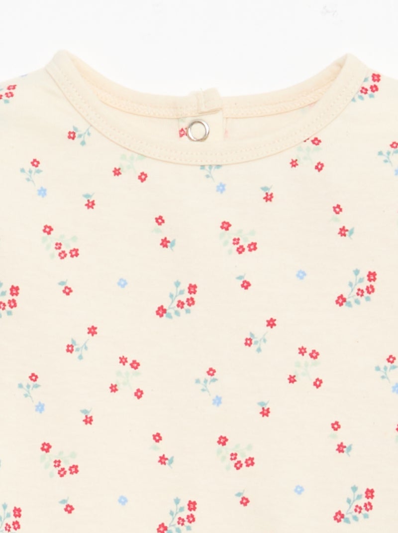 Chill Cotton Jersey Pajama Set White - Kiabi