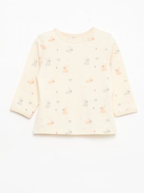 Chill-Pyjama-Set aus Baumwolljersey - Kiabi