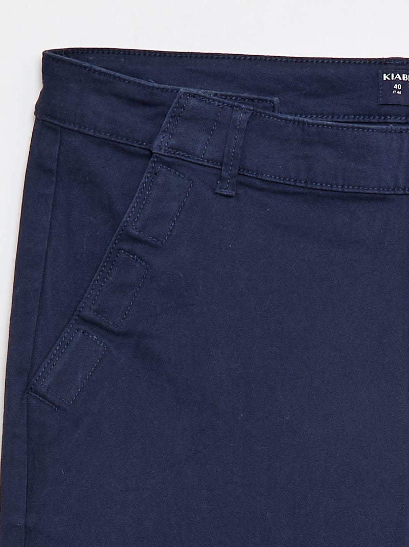 Chino-Bermuda – Kollektion für einfaches Anziehen Blau - Kiabi