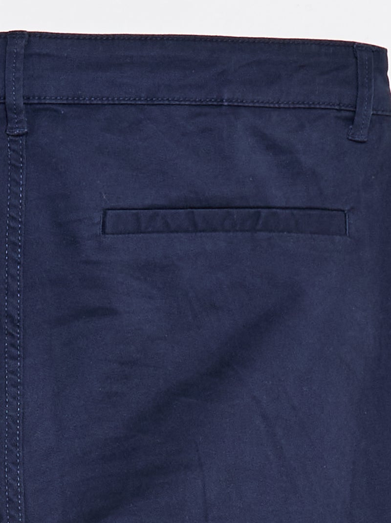 Chino-Bermuda – Kollektion für einfaches Anziehen Blau - Kiabi