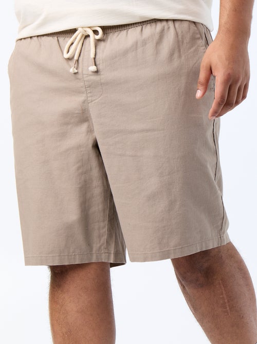 Chino Bermuda Shorts with Drawstrings - Kiabi