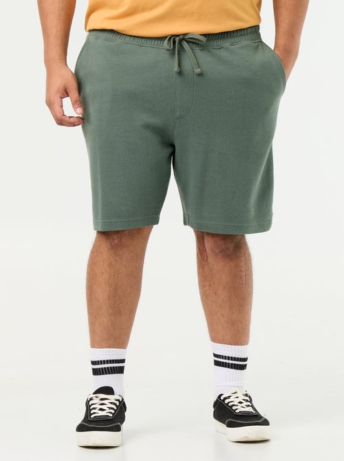 Chino Bermuda Shorts with Elasticated Waist - Kiabi Chino Bermuda Shorts with Elasticated Waist - Kiabi