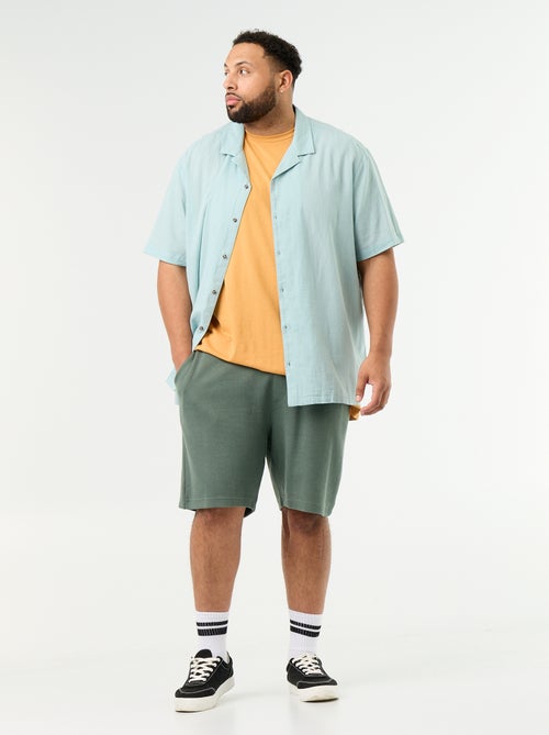 Chino-Bermudas mit elastischem Bund - Kiabi Chino-Bermudas mit elastischem Bund - Kiabi
