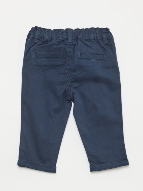 Chino dritto in cotone stretch - Kiabi