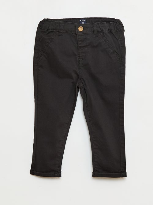 Chino droit en coton stretch - Kiabi