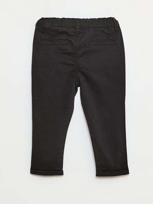 Chino droit en coton stretch - Kiabi