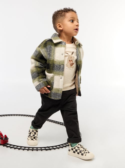 Chino droit en coton stretch - Kiabi