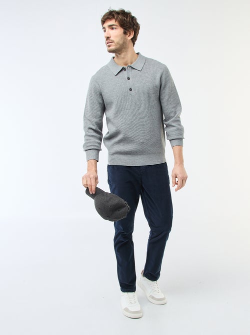 Chino en velours taille standard - Kiabi