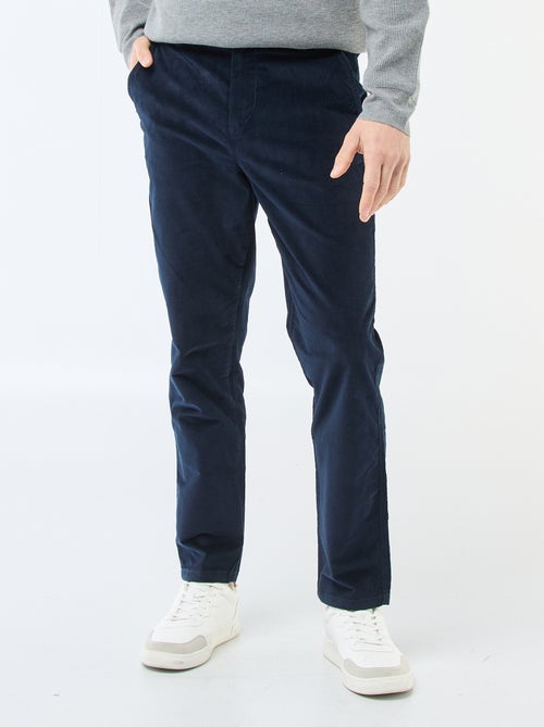 Chino en velours taille standard - Kiabi