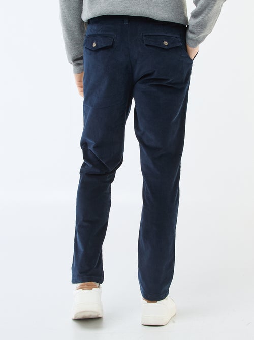 Chino en velours taille standard - Kiabi