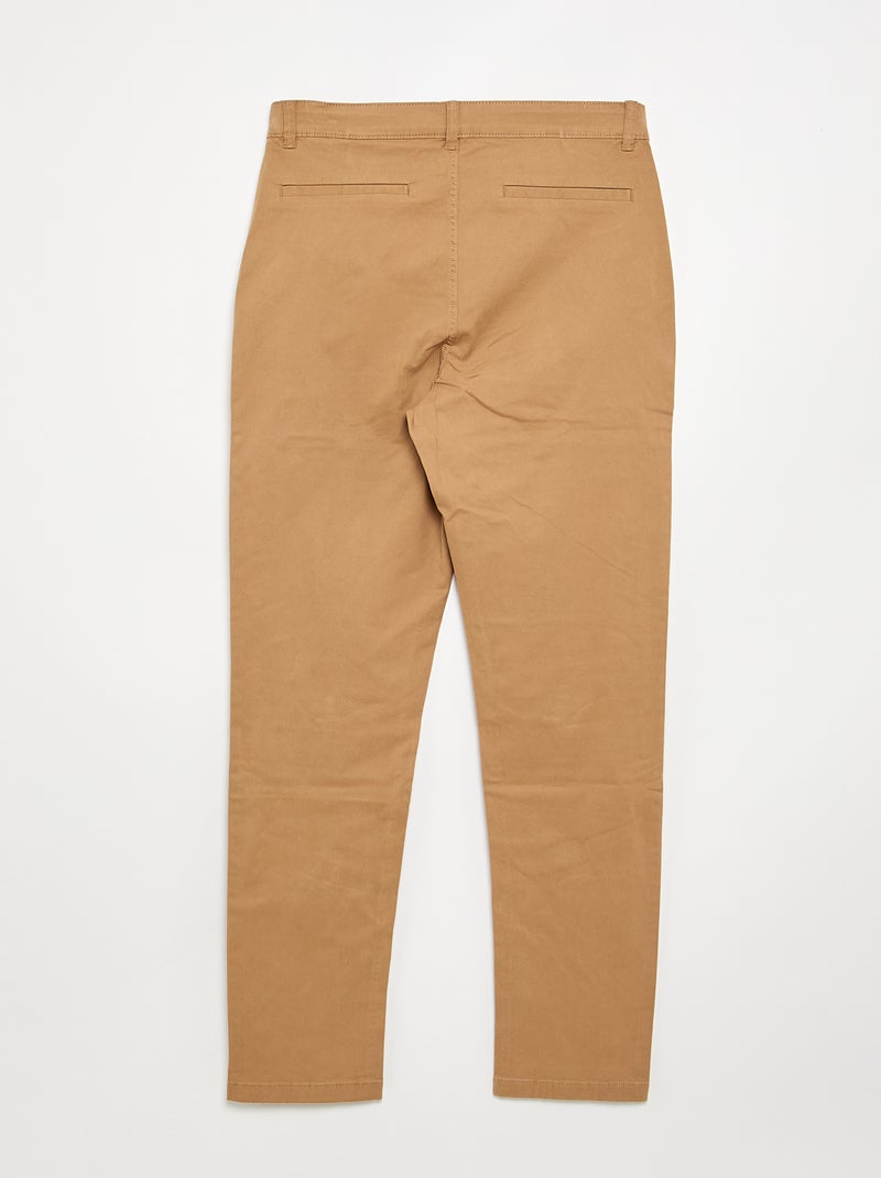 Chino-Hose – Kollektion zum einfachen Anziehen Beige - Kiabi