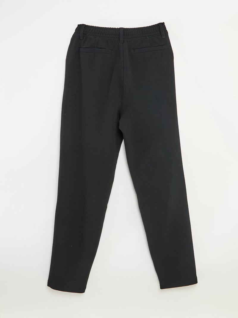 Chino regular uni - collection facile à enfiler Noir - Kiabi