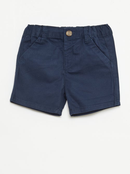 Chino-Shorts mit verstellbarem Bund - Kiabi