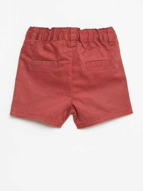Chino-Shorts mit verstellbarem Bund - Kiabi