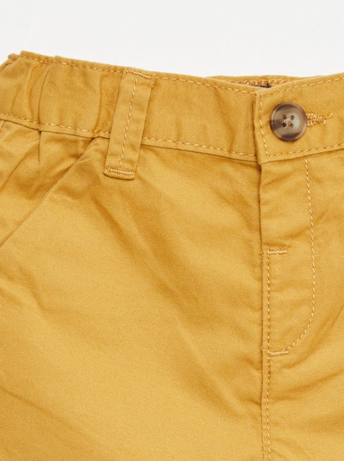 Chino-Shorts mit verstellbarem Bund - Kiabi