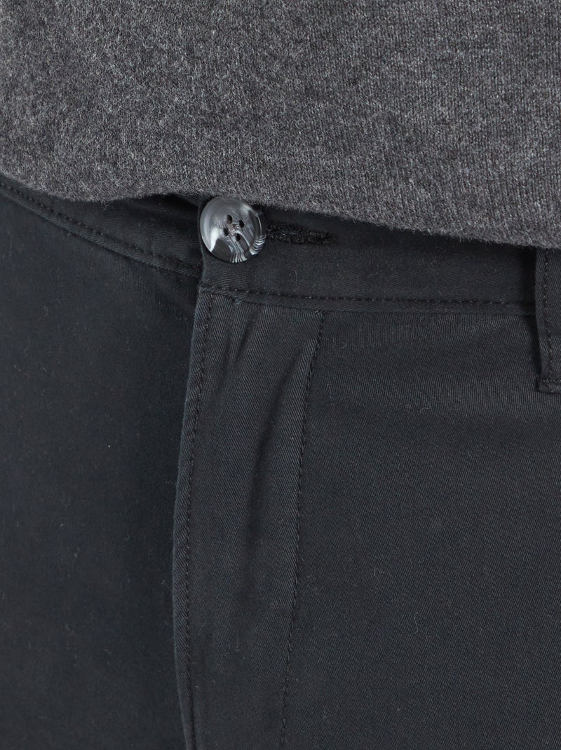 Chino skinny L30 Noir - Kiabi