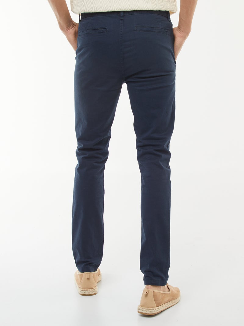 Chino skinny stretch - L32 blu - Kiabi