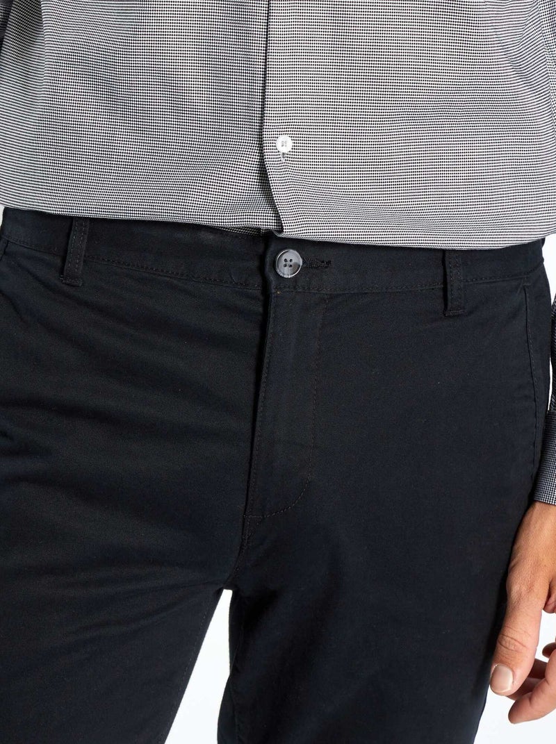 Chino skinny stretch - L32 Noir - Kiabi