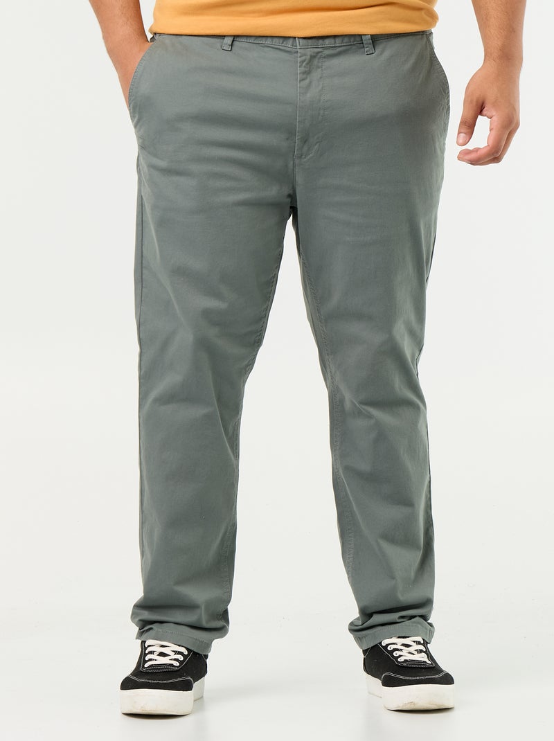 Chino slim - L32 Vert - Kiabi