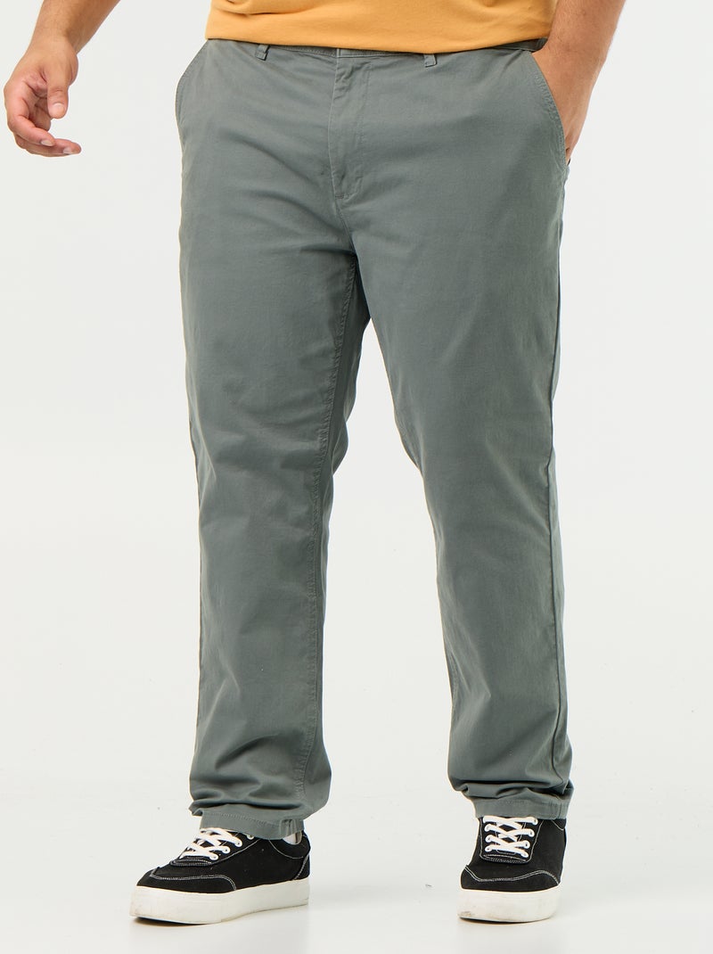 Chino slim - L32 Vert - Kiabi