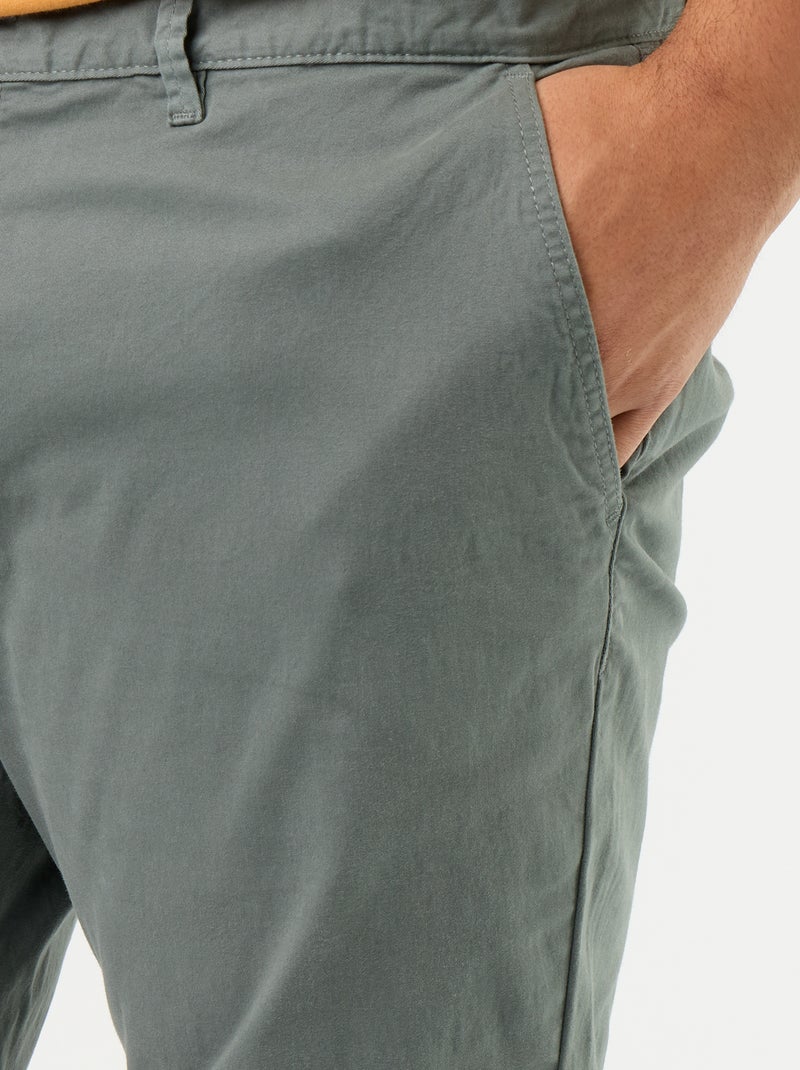 Chino slim - L32 Vert - Kiabi