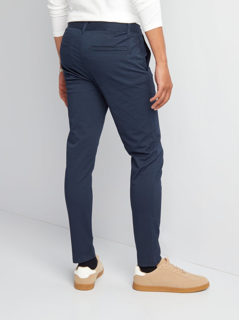 Chino slim - L34 Bleu - Kiabi