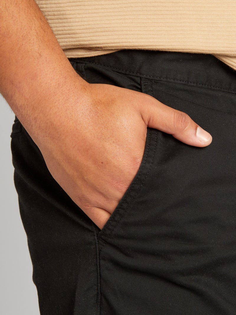 Chino slim - L34 Noir - Kiabi