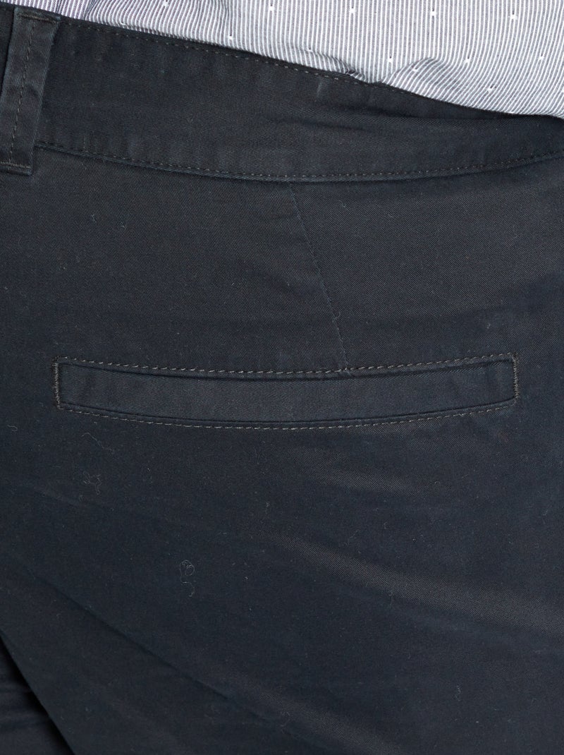 Chino slim - L34 Noir - Kiabi