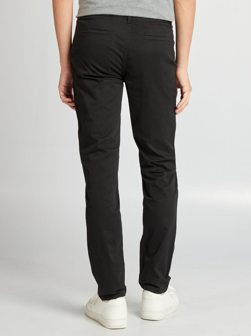 Chino slim - L34 noir - Kiabi