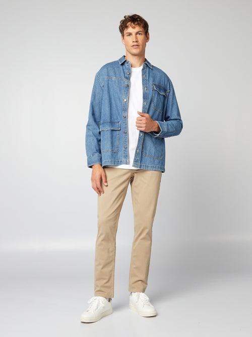 Chino slim 5 poches - L32 - Kiabi Chino slim 5 poches - L32 - Kiabi