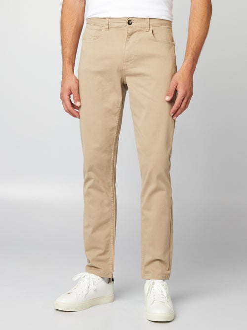 Chino slim 5 poches - L32 - Kiabi Chino slim 5 poches - L32 - Kiabi