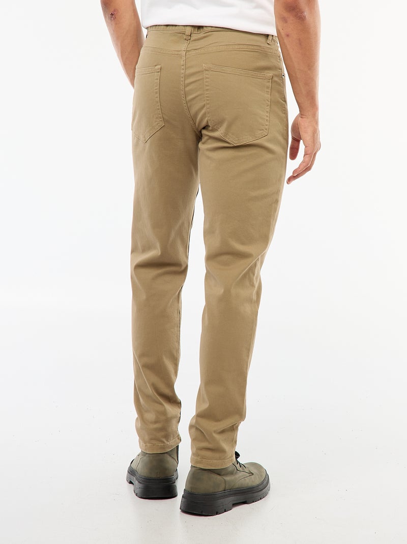 Chino slim 5 poches - L32 Beige - Kiabi