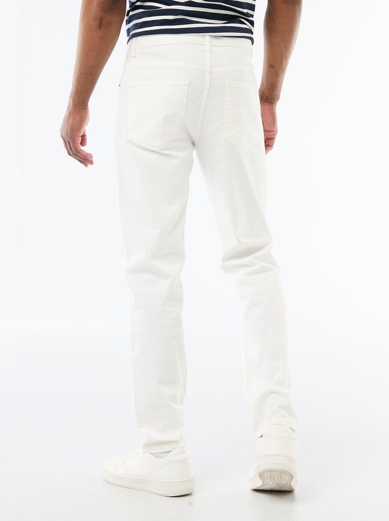 Chino slim 5 poches - L32 Beige - Kiabi