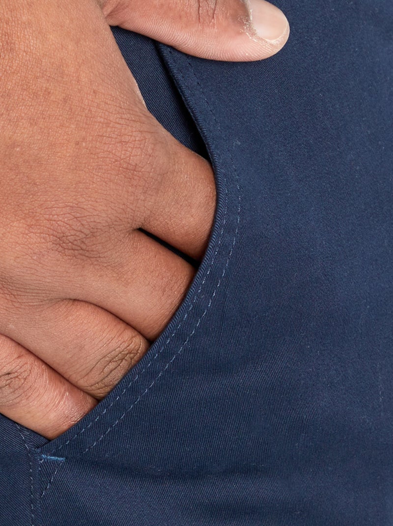 Chino slim – L34 Marineblau - Kiabi