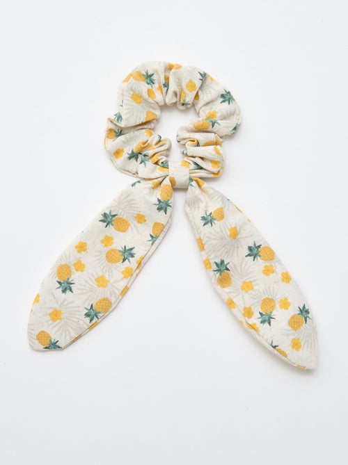 Chouchou ananas avec noeud long - Kiabi