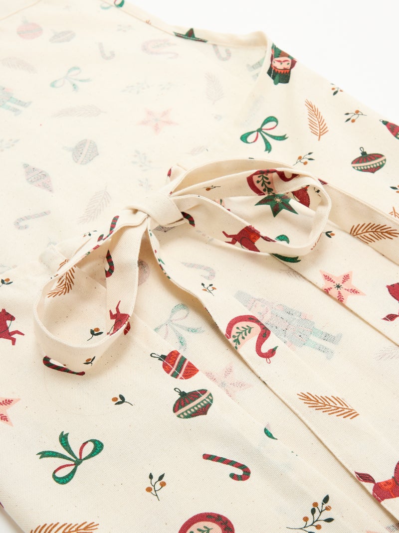 Christmas Kitchen Apron - KIABI Home Ecru - Kiabi