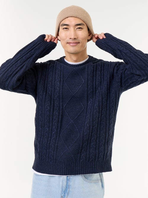 Chunky Cable Knit Sweater - Kiabi