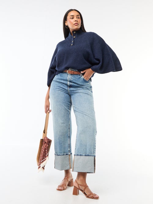 Chunky Knit Cape Cardigan - Kiabi