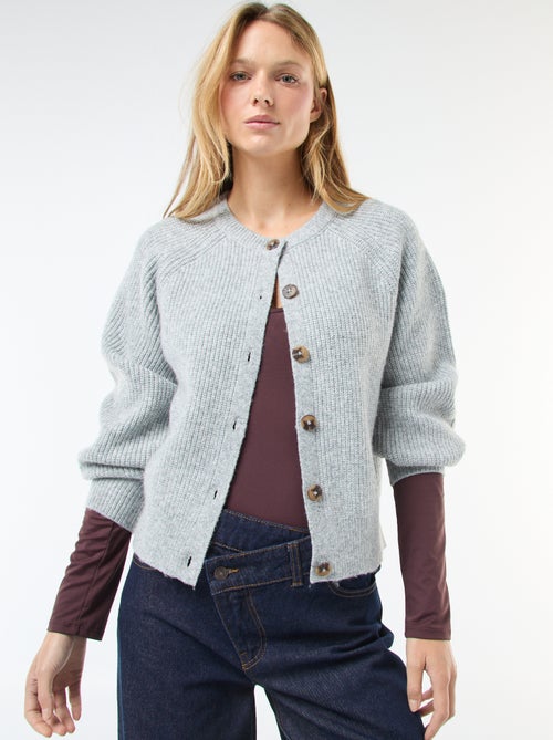 Chunky Knit Cardigan - Kiabi