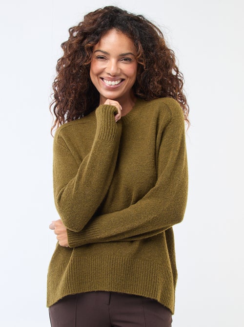 Chunky Knit Crew Neck Sweater - Kiabi