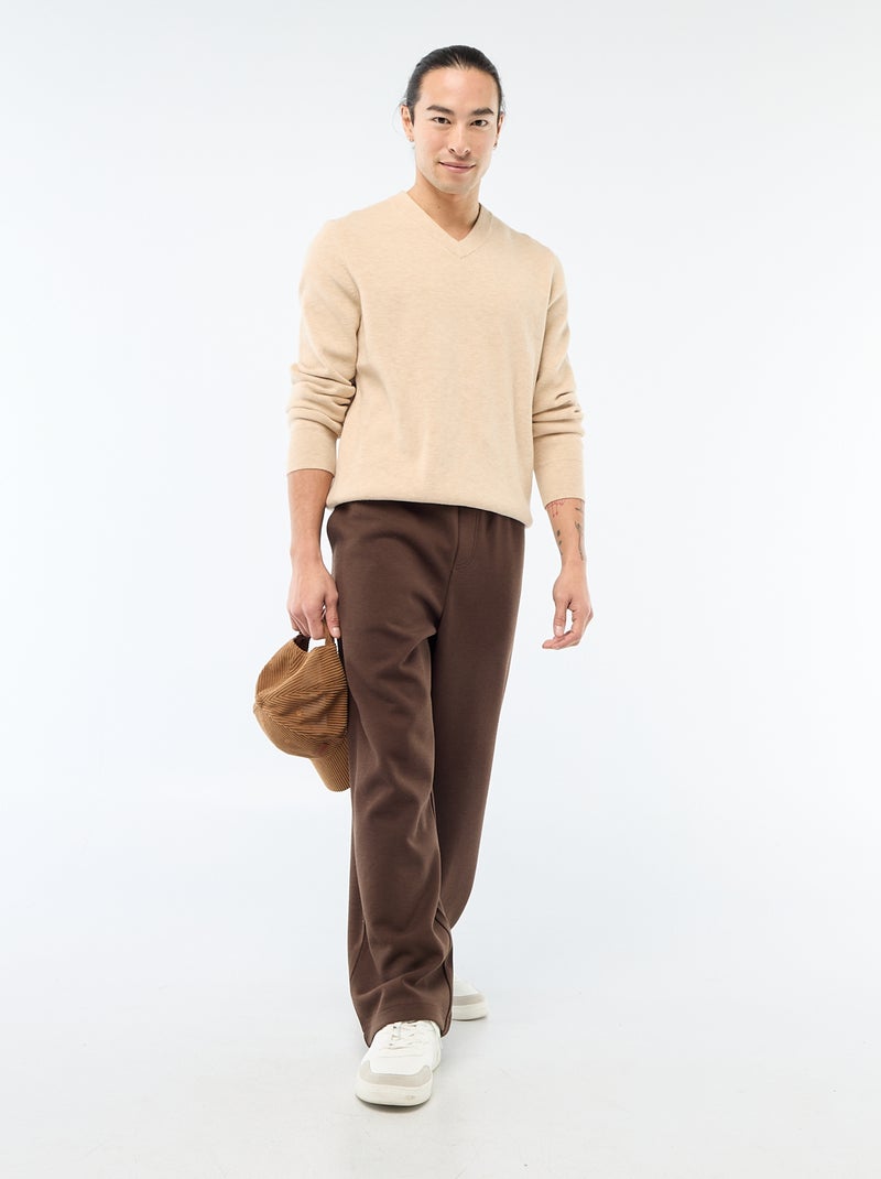 Chunky Knit Sweater Beige - Kiabi