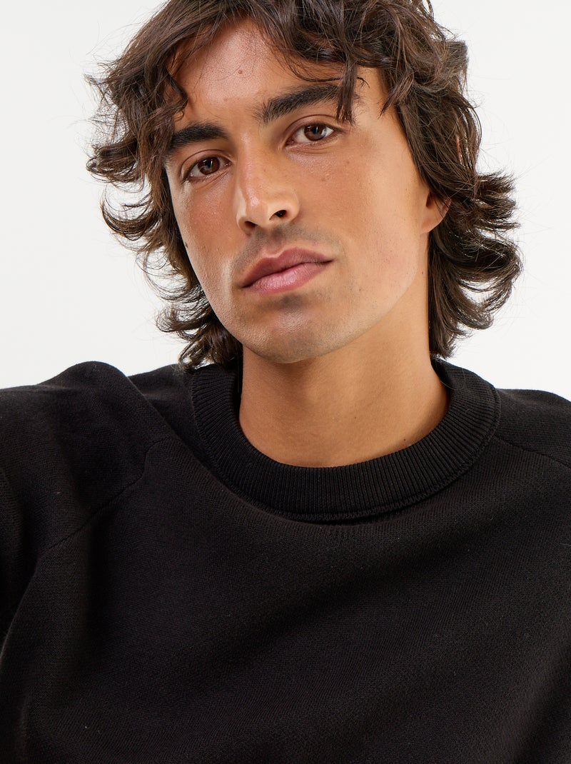 Chunky knit sweater Black - Kiabi